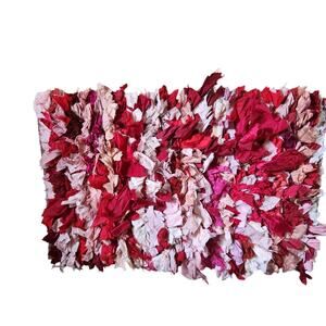 Rag Rug in shades of Red and Pink 40x25.5